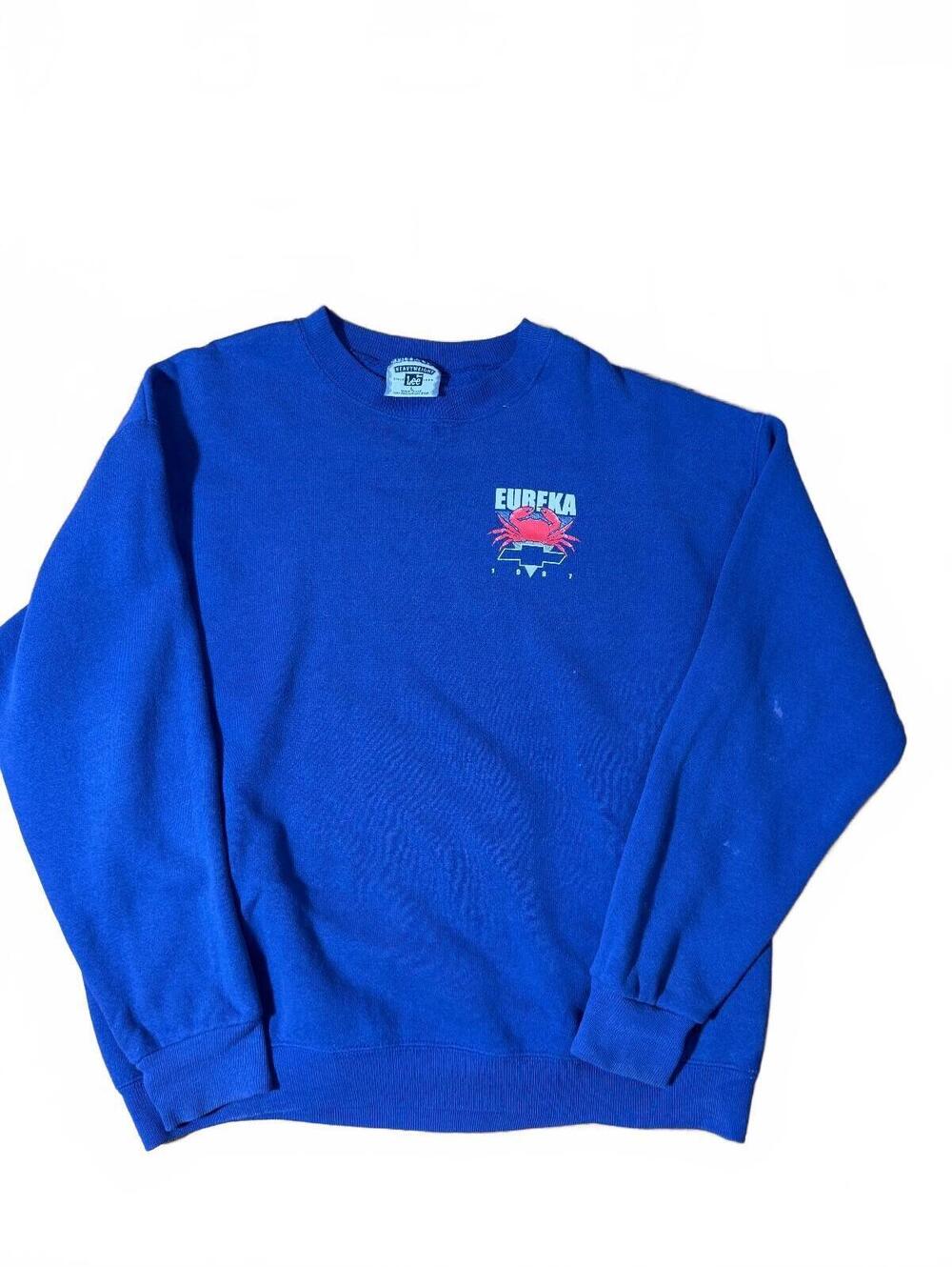 Vintage 90s Eureka Chevrolet 1997 Crewneck on Lee Heavyweight Tag Size L